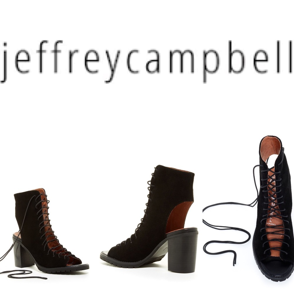 Jeffery Campbell capulet lace up heels